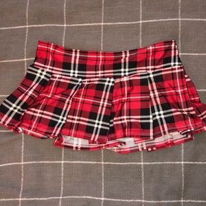 Sexy schoolgirl costume skirt